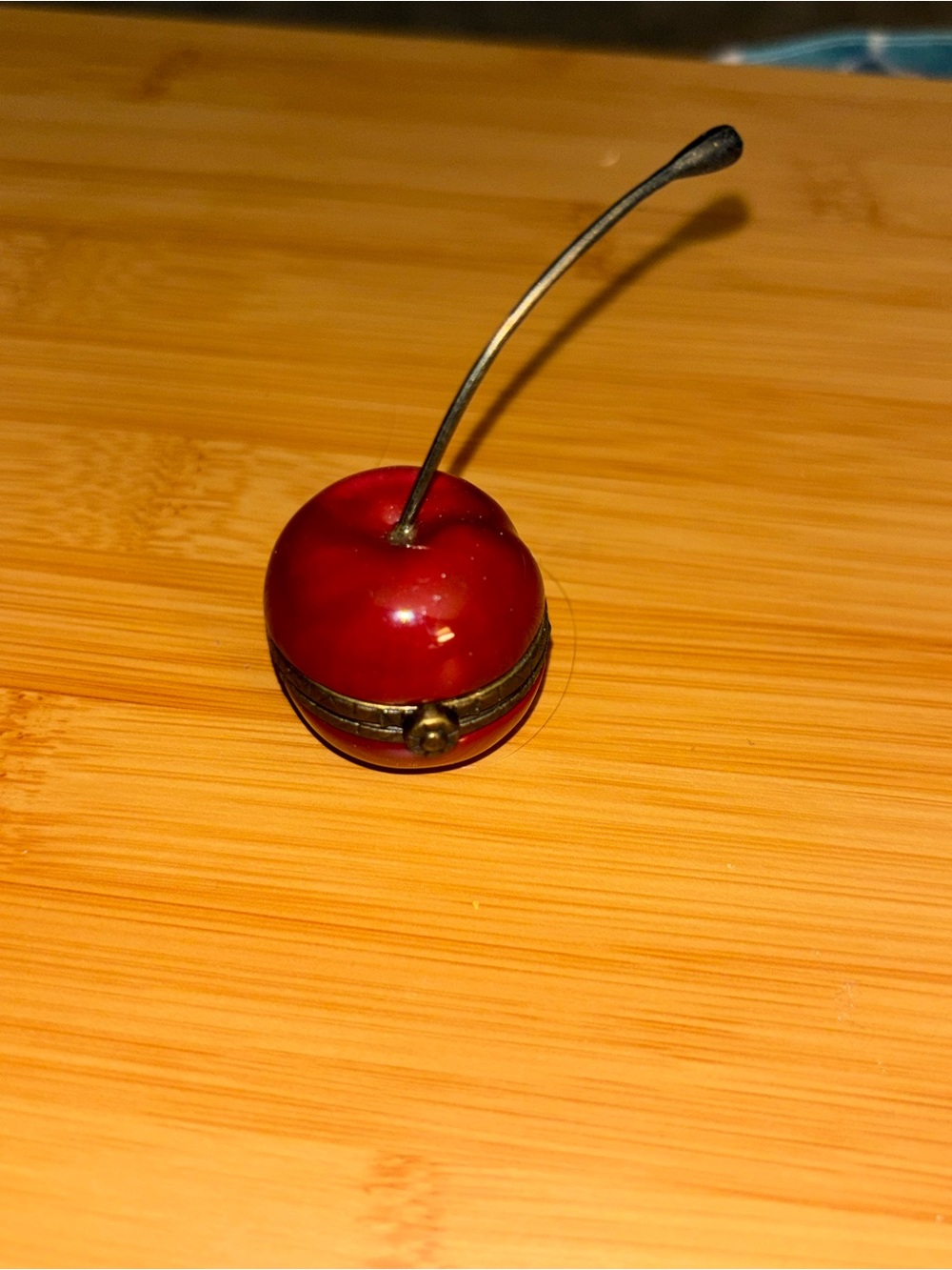 Decorative Red Cherry Trinket Box - Home Accents